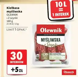 Intermarche Kiełbasa myśliwska z szynki Olewnik oferta