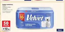 Intermarche Papier toaletowy Delikatnie biały 3 warstwy Velvet oferta