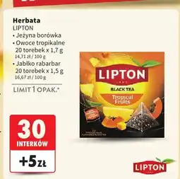 Intermarche Herbata Lipton jeżyna borówka oferta