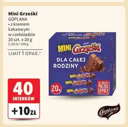 Intermarche Mini Grześki z kremem kakaowym w czekoladzie oferta