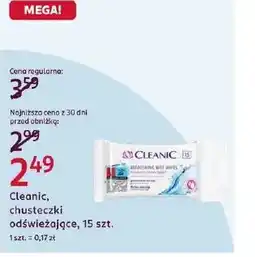 Rossmann Chusteczki Cleanic oferta