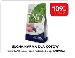 AquaelZOO Sucha karma dla kotów Natural & Delicious Farmina oferta