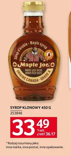 Selgros Syrop klonowy Maple Joe oferta