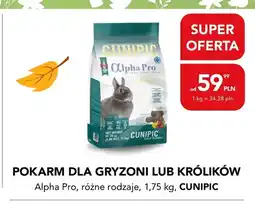 AquaelZOO Pokarm dla gryzoni lub królików Alpha Pro Cunipic oferta