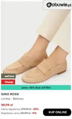 Lordsy beżowe Gino Rossi