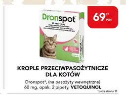 AquaelZOO Krople przeciwpasożytnicze dla kotów Dronspot 60mg oferta