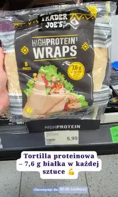 ALDI Tortilla proteinowa Trader Joe's High Protein Wraps oferta