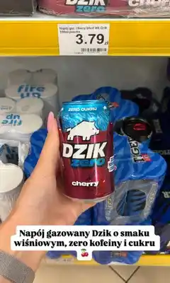 Dino Napój gazowany Dzik Zero Cherry oferta