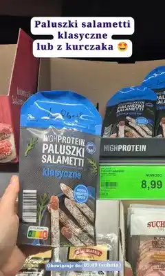 ALDI Paluszki salametti klasyczne Landbeck Highprotein oferta