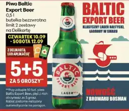 Delikatesy Centrum Piwo Baltic Export Beer oferta
