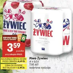 Delikatesy Centrum Piwo Żywiec oferta