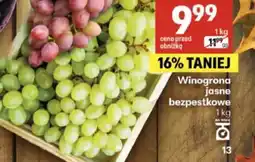 Delikatesy Centrum Winogrona jasne bezpestkowe oferta