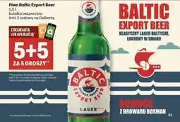 Delikatesy Centrum Piwo Baltic Export Beer oferta