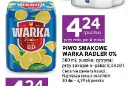 Stokrotka Express Piwo smakowe Warka Radler 0% oferta