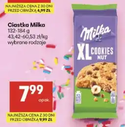 Delikatesy Centrum Ciastka Milka XL Cookies Nut oferta