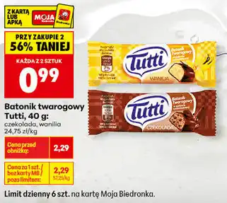 Batonik twarogowy Tutti