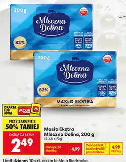 Biedronka Masło Ekstra Mleczna Dolina oferta