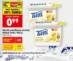 Biedronka Serek waniliowy prosty skład Tutti oferta