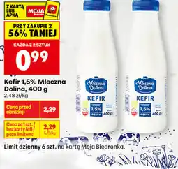 Biedronka Kefir 1,5% Mleczna Dolina oferta
