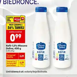 Biedronka Kefir Mleczna Dolina 1,5% oferta