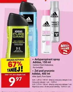 Twój Market Żel pod prysznic Adidas Pure Game oferta