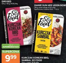 Stokrotka Kurczak Korean BBQ z ryżem So Food oferta
