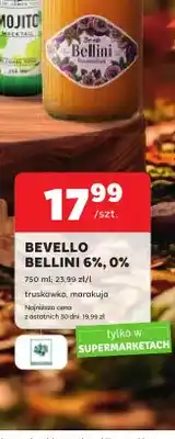 Stokrotka Drink bezalkoholowy Bevello Bellini 0% marakuja oferta