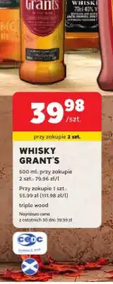 Stokrotka Whisky Grant's Triple Wood oferta