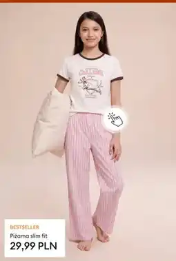 Sinsay Piżama slim fit oferta