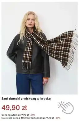 Medicine Szal damski z wiskozą w kratkę oferta