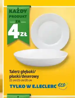 E.Leclerc Talerz głęboki 22 cm Eco+ oferta