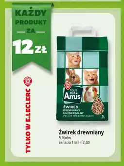 E.Leclerc Żwirek drewniany Tous Mes Amis oferta