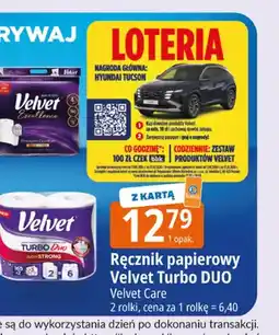 E.Leclerc Ręcznik papierowy Velvet Turbo DUO 2-pak oferta