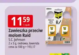 E.Leclerc Zawieszka przeciw molom Raid lawenda 2-pak oferta