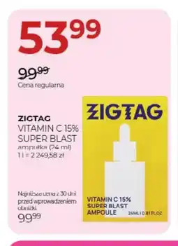 Jawa Drogerie Ampułka Vitamin C 15% Super Blast Zigtag oferta