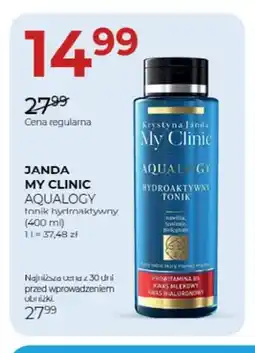 Jawa Drogerie Tonik hydroaktywny My Clinic Aqualogy Janda oferta