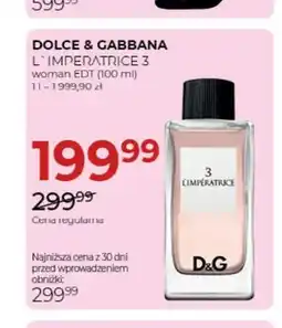 Jawa Drogerie Woda toaletowa L'Imperatrice 3 Dolce & Gabbana oferta