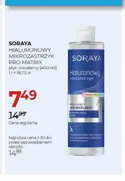 Jawa Drogerie Płyn micelarny Hialuronowy Mikrozastrzyk Pro Matrix Soraya oferta