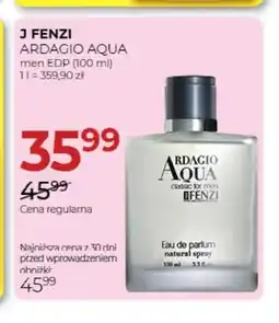 Jawa Drogerie Woda perfumowana Ardagio Aqua J Fenzi oferta