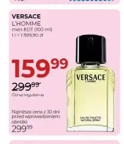 Jawa Drogerie Woda toaletowa L'Homme Versace oferta
