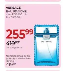 Jawa Drogerie Woda toaletowa Eau Fraîche Versace oferta
