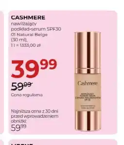 Jawa Drogerie Nawilżający podkład-serum SPF30 01 Natural Beige Cashmere oferta