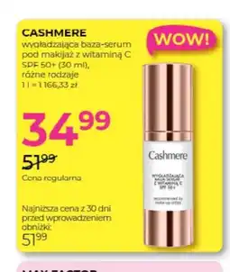 Jawa Drogerie Wygładzająca baza-serum pod makijaż z witaminą C SPF 50+ Cashmere oferta