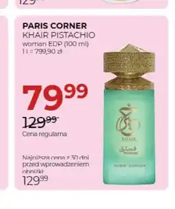 Jawa Drogerie Woda perfumowana Khair Pistachio Paris Corner oferta