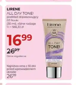 Jawa Drogerie Podkład dopasowujący All Day Tone! 03 Nude Lirene oferta