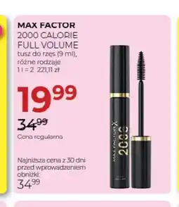 Jawa Drogerie Tusz do rzęs 2000 Calorie Full Volume Max Factor oferta