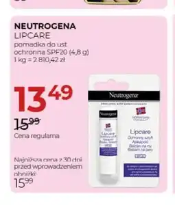 Jawa Drogerie Pomadka do ust ochronna SPF20 Lipcare Neutrogena oferta