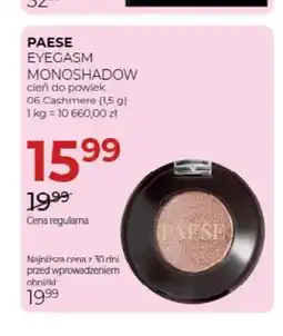 Jawa Drogerie Cień do powiek Eyegasm Monoshadow 06 Cashmere Paese oferta