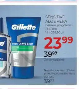 Jawa Drogerie Balsam po goleniu Sensitive Aloe Vera Gillette oferta