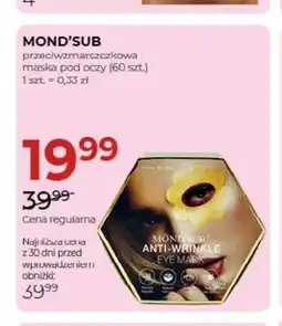 Jawa Drogerie Maska pod oczy przeciwzmarszczkowa Mond'Sub oferta